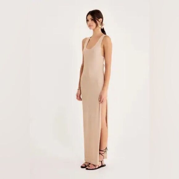 Revolve Rumer Rosa Maxi‎ Dress Nude XL - Picture 2 of 14